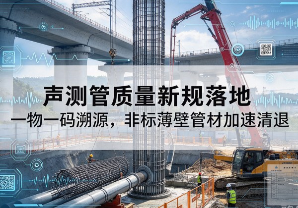 淮北声测管质量新规落地，一物一码溯源，非标薄壁管材加速清退