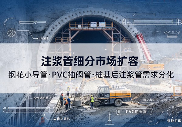 淮北注浆管细分市场扩容，隧道钢花小导管、PVC 袖阀管、桩基后注浆管需求分化